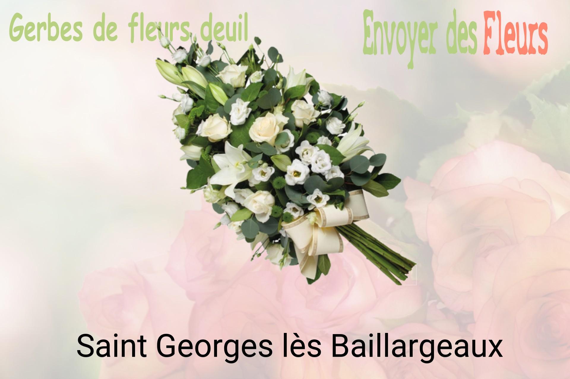 Gerbe de fleurs de deuil livrée à Saint-Georges-lès-Baillargeaux